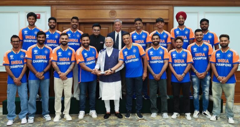 PM hosts ICC T20 World Cup Winners, 2024